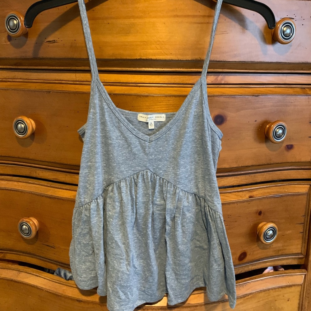 Peplum tank top